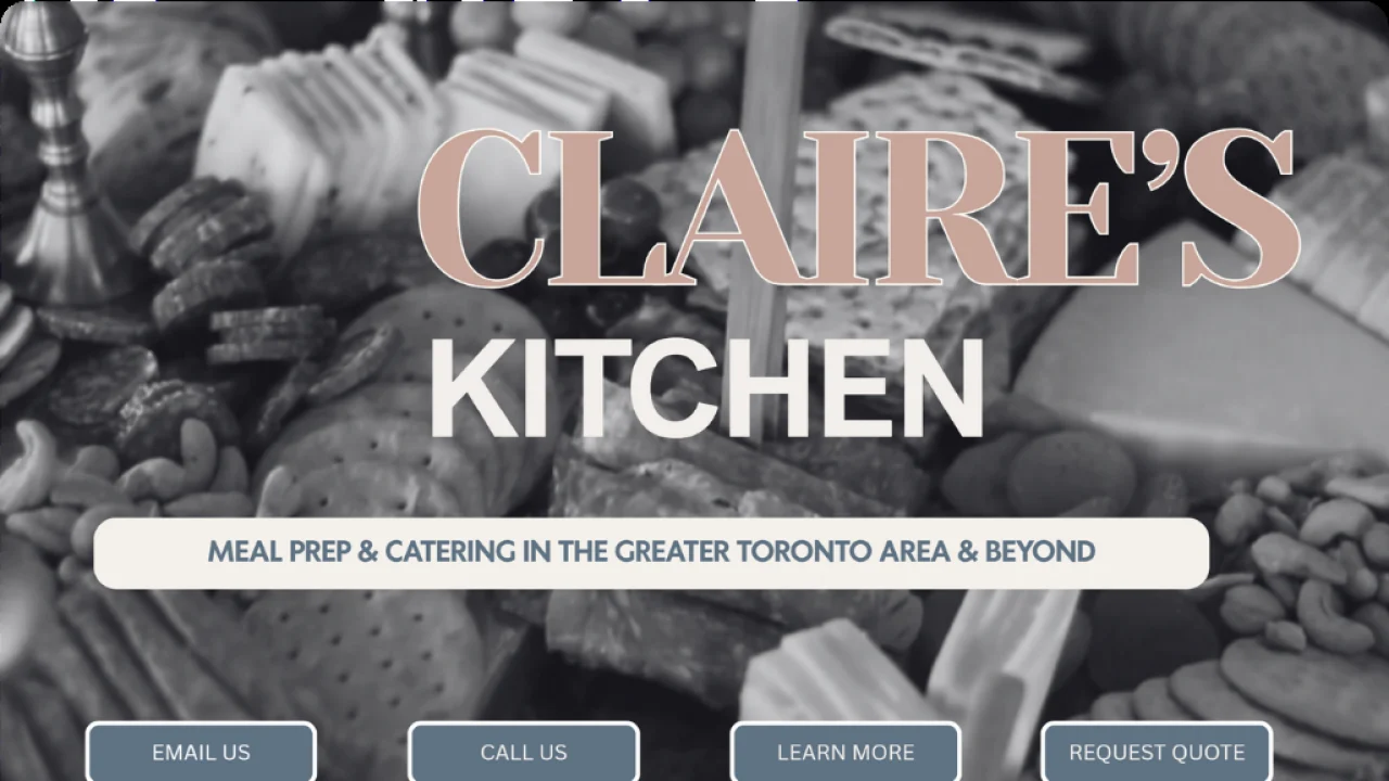Claire's Kitchen website